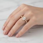 Anel Canopus Ouro 14K Casamento 