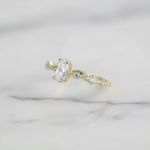 Anel Canopus Ouro 14K Casamento 