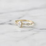 Anel Canopus Ouro 14K Casamento 