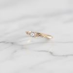 Anel Deneb Ouro 14K Noivado