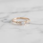 Anel Deneb Ouro 14K Noivado