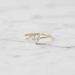 Anel Polaris Ouro 14K Noivado 
