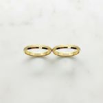 Par de Alianças Italiana Ouro 18K