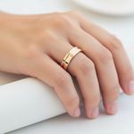 Par de Alianças Dionísio 14K