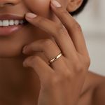 Par de Alianças Serena 14K