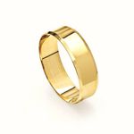 Par de Alianças Italiana de Casamento em Ouro 18K