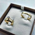 Par de Alianças Tradicional 4,5 mm em Ouro 18K