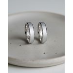 Par de Alianças Lyra Prata Namoro 5 mm