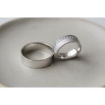 Par de Alianças Orvalho Prata Namoro 6 mm