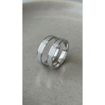 Par de Alianças Procyon Prata Namoro 3 mm