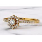 Anel Solitário Lyra Ouro 14K