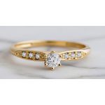 Anel Cosmos 14K Noivado