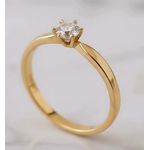 Anel Rigel Ouro 14K Noivado