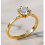 Anel Sirius Ouro 18K Casamento