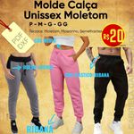 MOLDE CALÇA UNISSEX MOLETOM / P AO G3