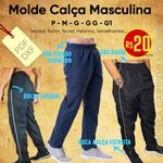 CALÇA MASCULINA TECTEL / CÓS BAIXO - P AO XGG 