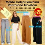 MOLDE CALCA PANTALONA DE MOLETOM - P AO G3