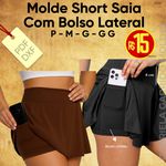 MOLDE SHORT SAIA ADULTO FITNESS P AO GG