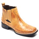 Bota Country Texana Cano Curto Couro Avestruz