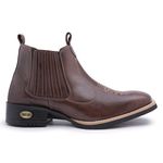Bota Masculina Cano Curto Country Couro de Engraxar