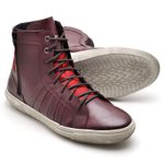 Tênis Bota Casual Cano Alto Couro Masculino