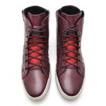 Tênis Bota Casual Cano Alto Couro Masculino