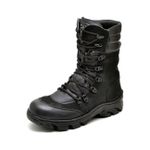 Bota Coturno Masculino Couro Cano Médio