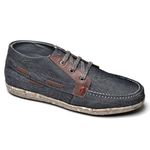 Tênis Bota Casual Couro Masculino