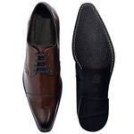 KIT Sapato Social Masculino Sola de Couro + Cinto Couro