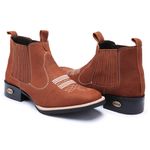 Bota Country Cano Curto Texana Bico Quadrado