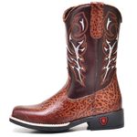 Bota Masculina Infantil Texana em Couro