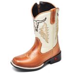 Bota Masculina Infantil Texana em Couro