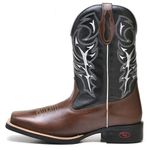 Bota Masculina Texana Cano Médio em Couro