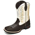 Bota Masculina Texana Cano Médio em Couro