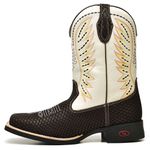 Bota Masculina Texana Cano Médio em Couro