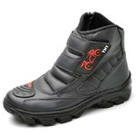 Bota Coturno Masculino Cano Curto Motociclista