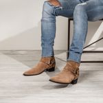 Bota Imperia Harness Masculina Camurça Cappuccino