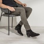 Bota Imperia Harness Masculina Camurça Preta