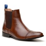 Bota Bergamo Chelsea Boot Brogue Castanho