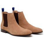 Bota Milano Chelsea Boot Camurça Cappuccino