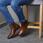 Bota Milano Chelsea Boot Social Castanho