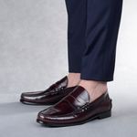 Sapato Masculino Mocassim Treviso Burgundy