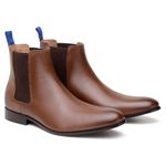 Bota Milano Chelsea Boot Social Castanho