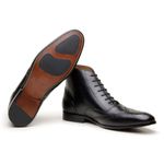 Bota Oxford Monza Brogue Preta