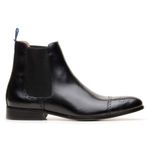 Bota Bergamo Chelsea Boot Brogue Preta