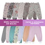 Mijão Bebê Menina Kit 8 Calças Malha Fresquinha