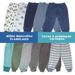Mijão Infantil Menino Flanelado Kit 8 calças Mijãozinho Bebê