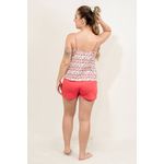 Pijama Feminino Beatriz Vermelho Short Doll em PV