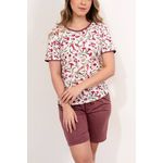Pijama Feminino Thaísa Marsala em PV