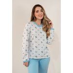 Pijama Feminino Gabriela Azul 